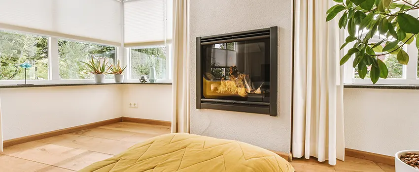 Residential Fireplace Ceramic Glass Installation in Belmont, CA