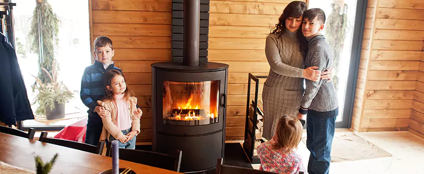 Morso Cast Iron Fireplace Insert Installation in Belmont, California