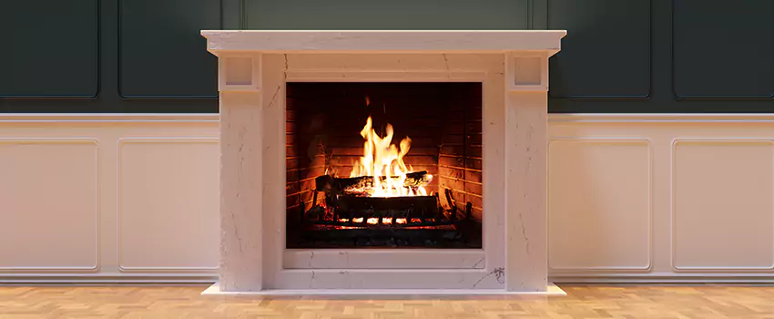 Open Flame Wood-Burning Fireplace Installation Services in Belmont, California