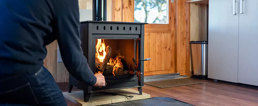 Open Hearth Wood Fireplace Installation in Belmont, CA