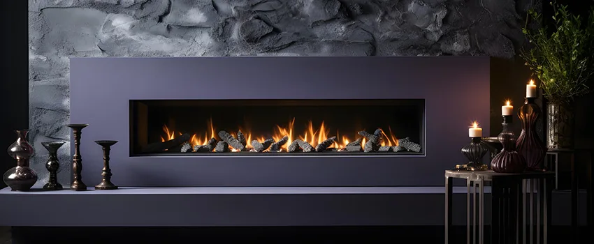 Ember Bed for Ventless Gas Fireplace in Belmont, CA
