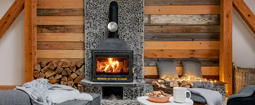 Thelin Hearth Products Direct Vent Gas Stove Fireplace Inspection in Belmont, California